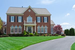 Traditional brick home
