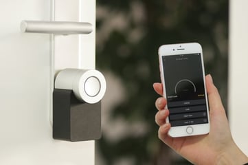 smart door lock controlled by phone