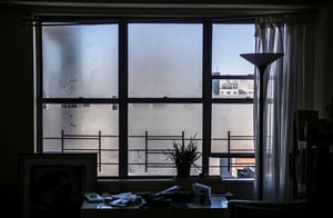 condensation on Florida apartment window