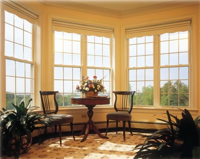 sitting area inside home with windows