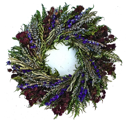 Joss & Main Herbal Blues Wreath