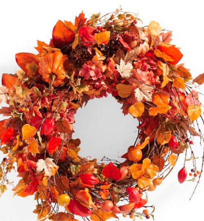 Grandin Road Harvest Moon Wreath