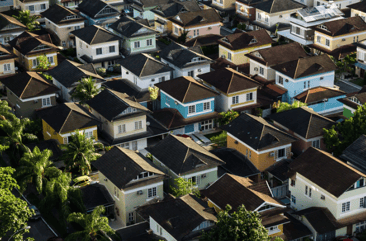 aerial view of homes in Florida