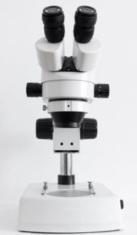 black and white microscope