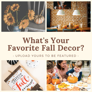 Collage of fall decor ideas