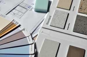 array of colors and textures for home improvement