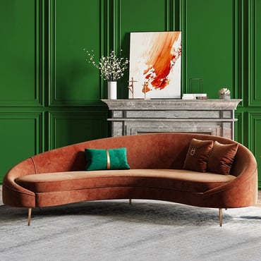 curved sofa
